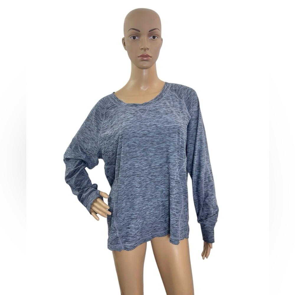 Prana Women’s Size Large Long Sleeves Thumb Hole Front Pockets Athletic Shirt